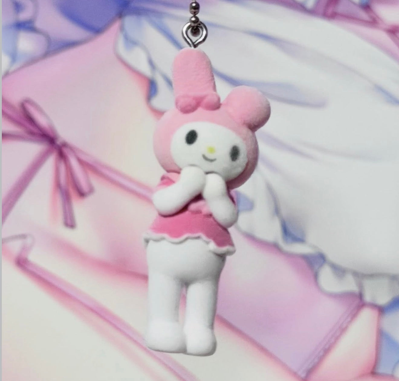 Sanrio Puriland Flocked Mascot Keychain Japan Exclusive 2026
