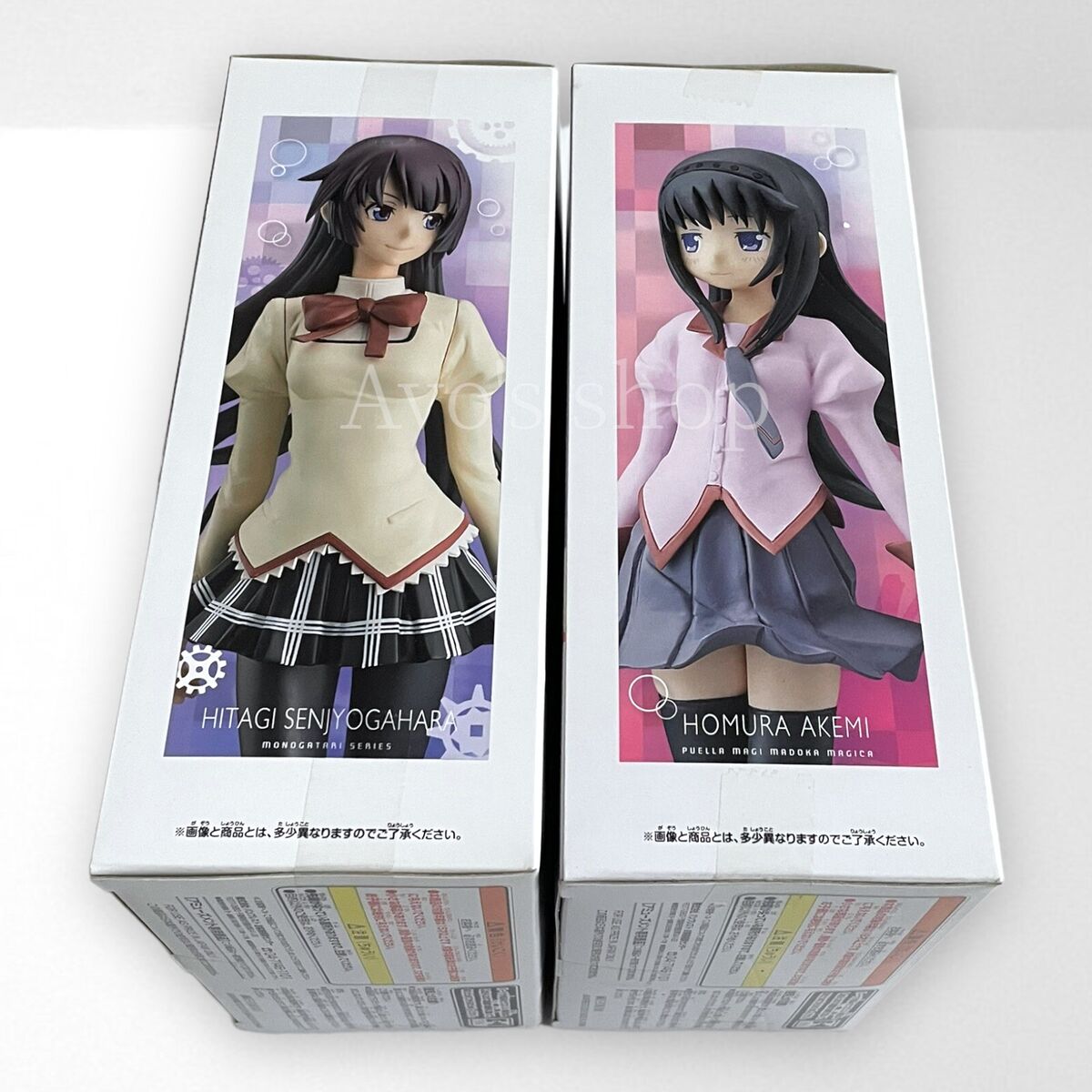 Madogatari Madoka Magica Hitagi & Homura Aniplex Collaboration Figure Set of 2 (RARE)