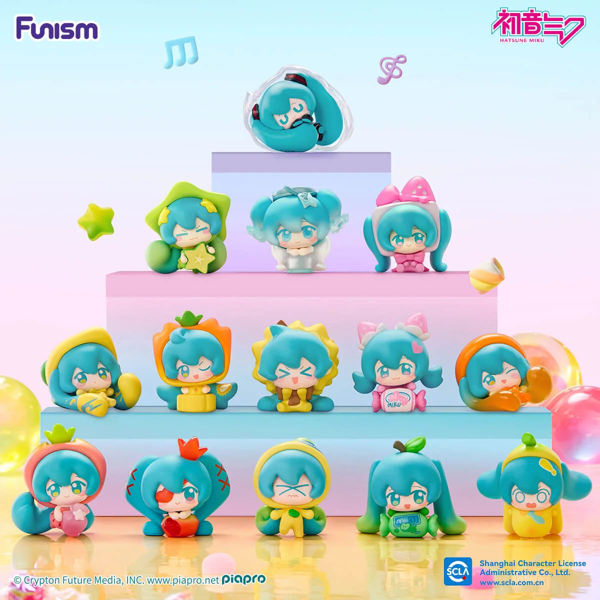 Vocaloid Hatsune Miku Dopamine Qface Blind Box Mini Figures!