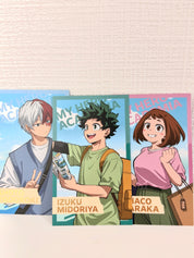 My Hero Academia Shoto Midoriya Uraraka  Official Collector Card Set of 3 263182