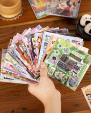 Japanese y2k retro Food Cuisine Themed Collage Sticker Cutout Book 20 pages/book