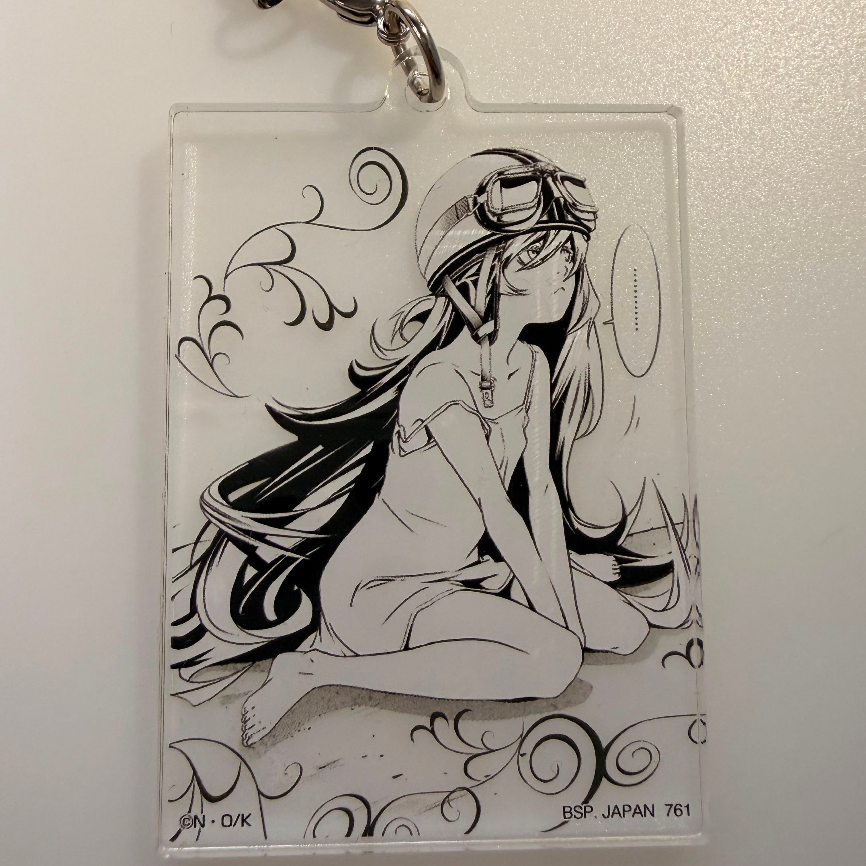 Monogatari Ichiban Kuji Shinobu Oshino strap acrylic keychain by Banpresto