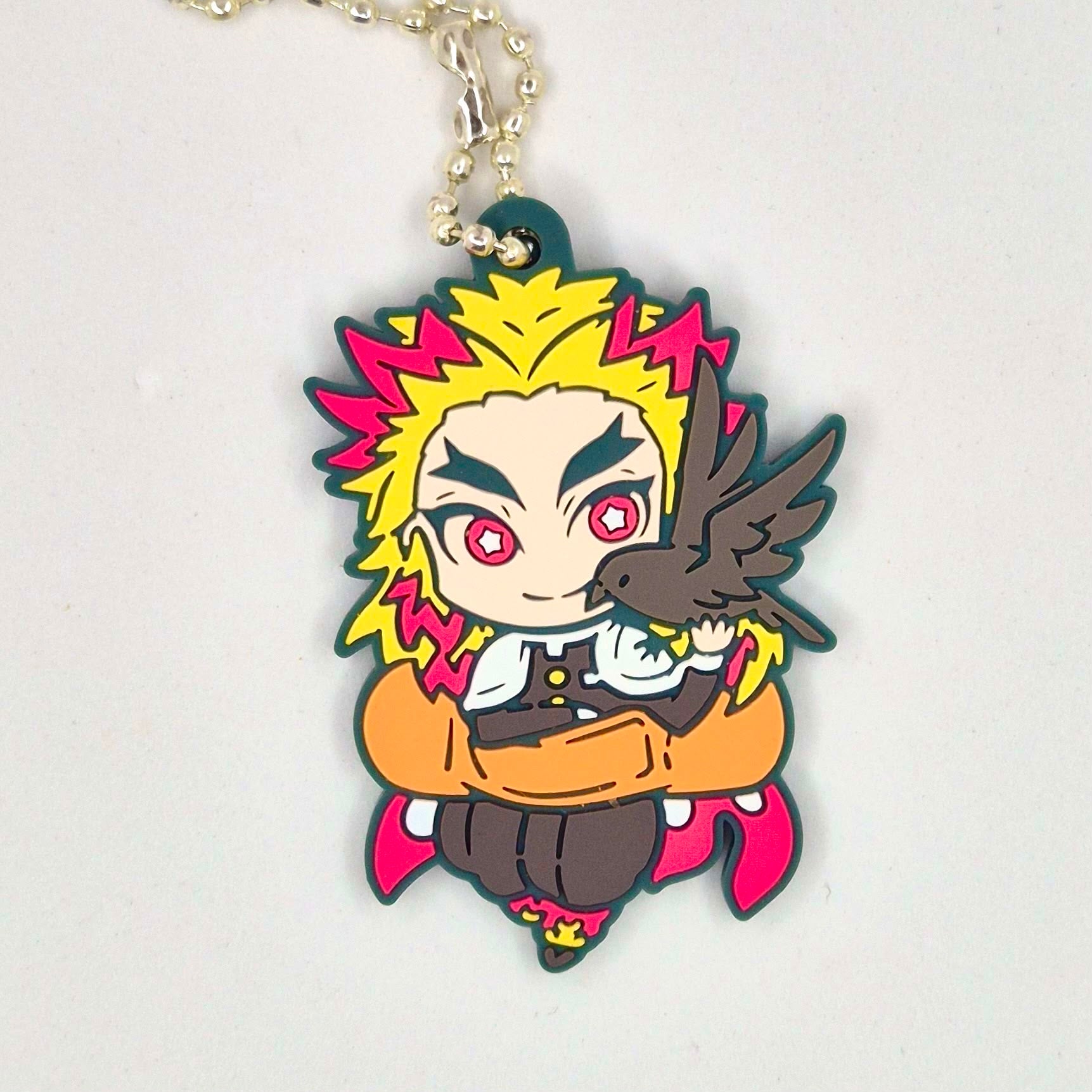 Demon Slayer Bandaid Series Gashapon Keychain Rengoku Kyojuro 3