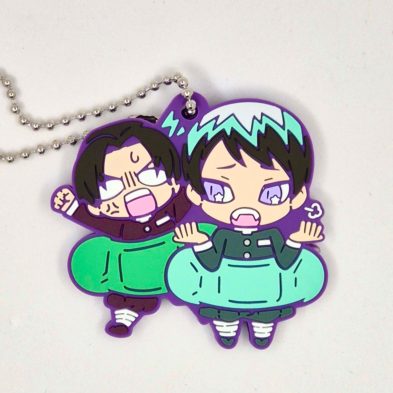 Demon Slayer Bandaid Series Gashapon Keychain Murata & Yushiro
