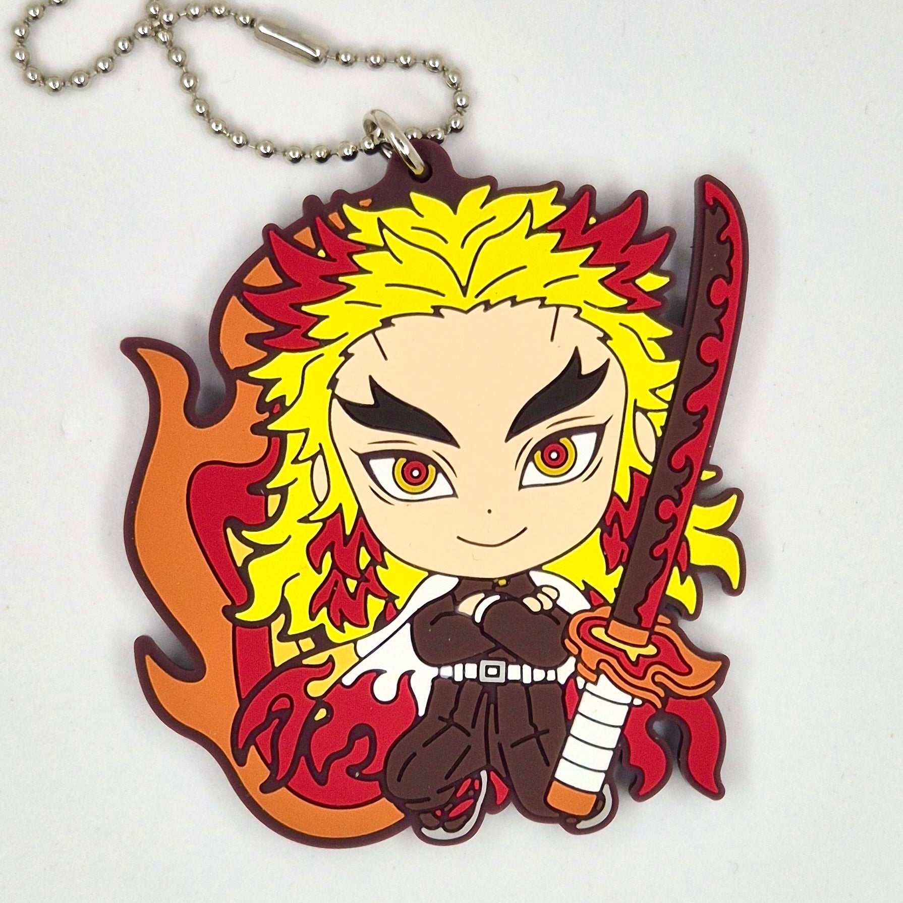 Demon Slayer Official Rengoku Rubber Keychain