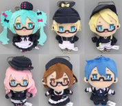 Vocaloid Project Sekai Luka Plush Keychain JP Glasses x Café Ver.