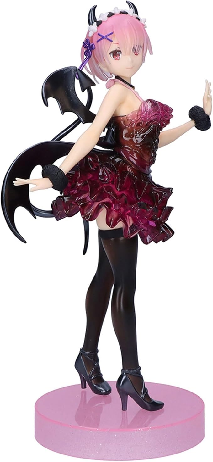 Banpresto - Re:Zero-Starting Life in Another World - Ram Special Color ver. -Clear & Dressy-, Bandai Spirits Espresto Figure Re Zero