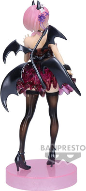 Banpresto - Re:Zero-Starting Life in Another World - Ram Special Color ver. -Clear & Dressy-, Bandai Spirits Espresto Figure Re Zero