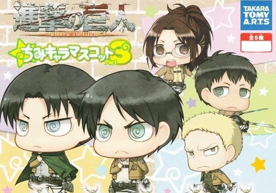 Attack On Titan Character Mascot Keychain