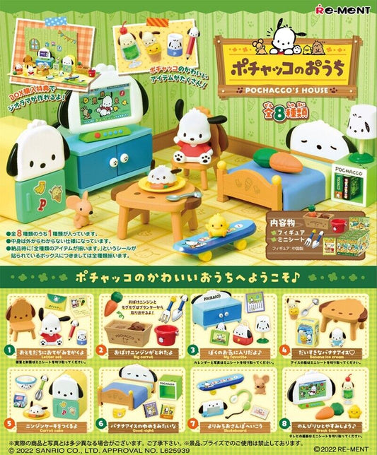 Sanrio Re-ment Pochacco’s House Miniature Complete Set (RARE)