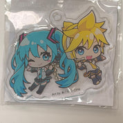 Vocaloid Hatsune Miku & Kagamine Len 16th Birthday Collaboration acrylic keychain