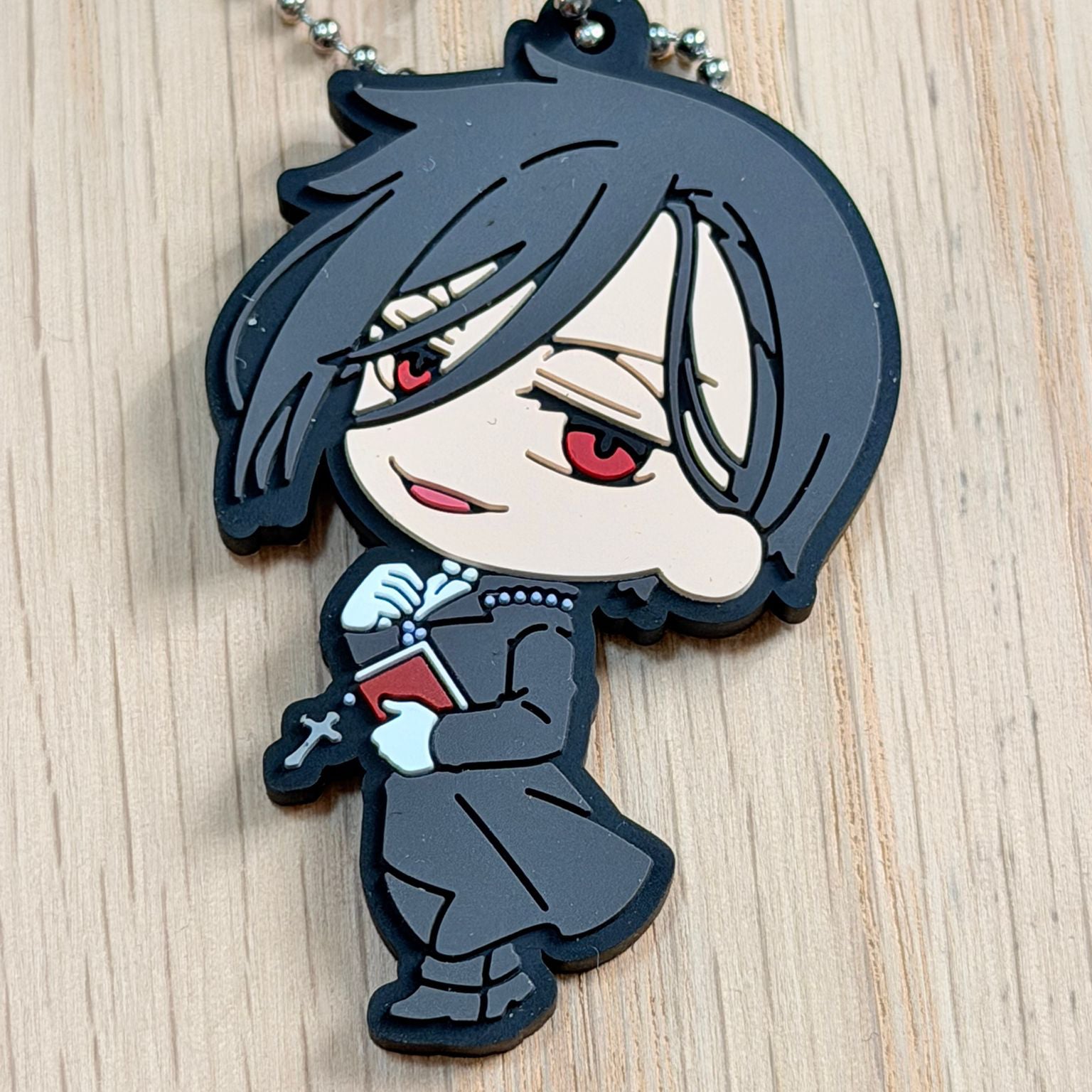 Black Butler Strap rubber keychains by Bandai