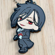 Black Butler Strap rubber keychains by Bandai