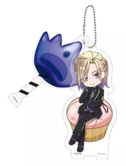 Twisted Wonderland Disney Vil Acrylic Keychain and stand Gashapon