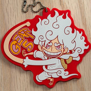 One Piece Monkey D. Luffy “Gear 5” rubber keychain by Bandai
