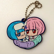 Re:Zero - Starting Life in Another World Rem & Ram Chara Banchoukou rubber keychain by Bushiroad
