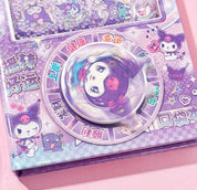 Sanrio Shaker Notebooks My Melody and Kuromi (1 random design)