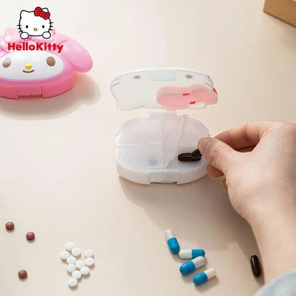 Hello Kitty Medicine Case Box 4 Compartments