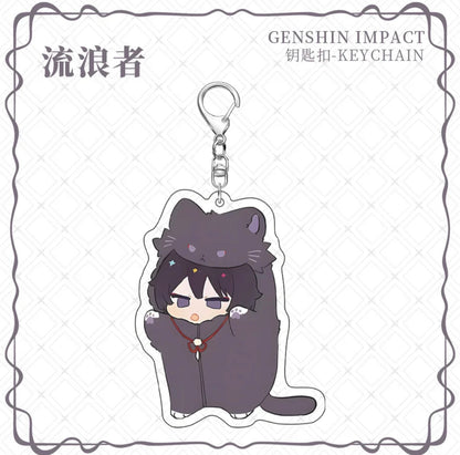 Genshin Impact Cute Cosplay Acrylic Keychains