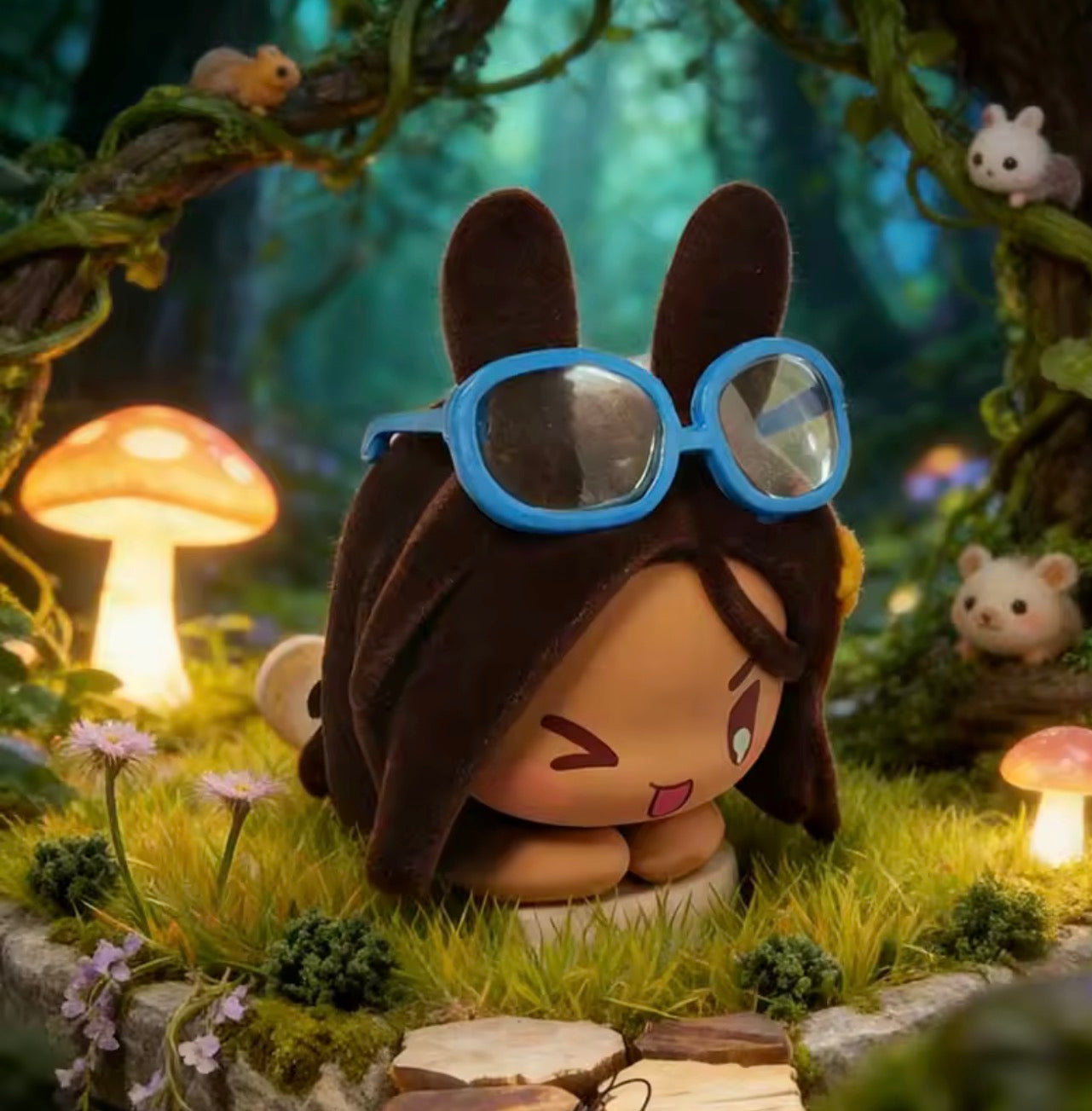 Alien Stage Rabbit Series Fluffy Sleeping Figure Blind Box