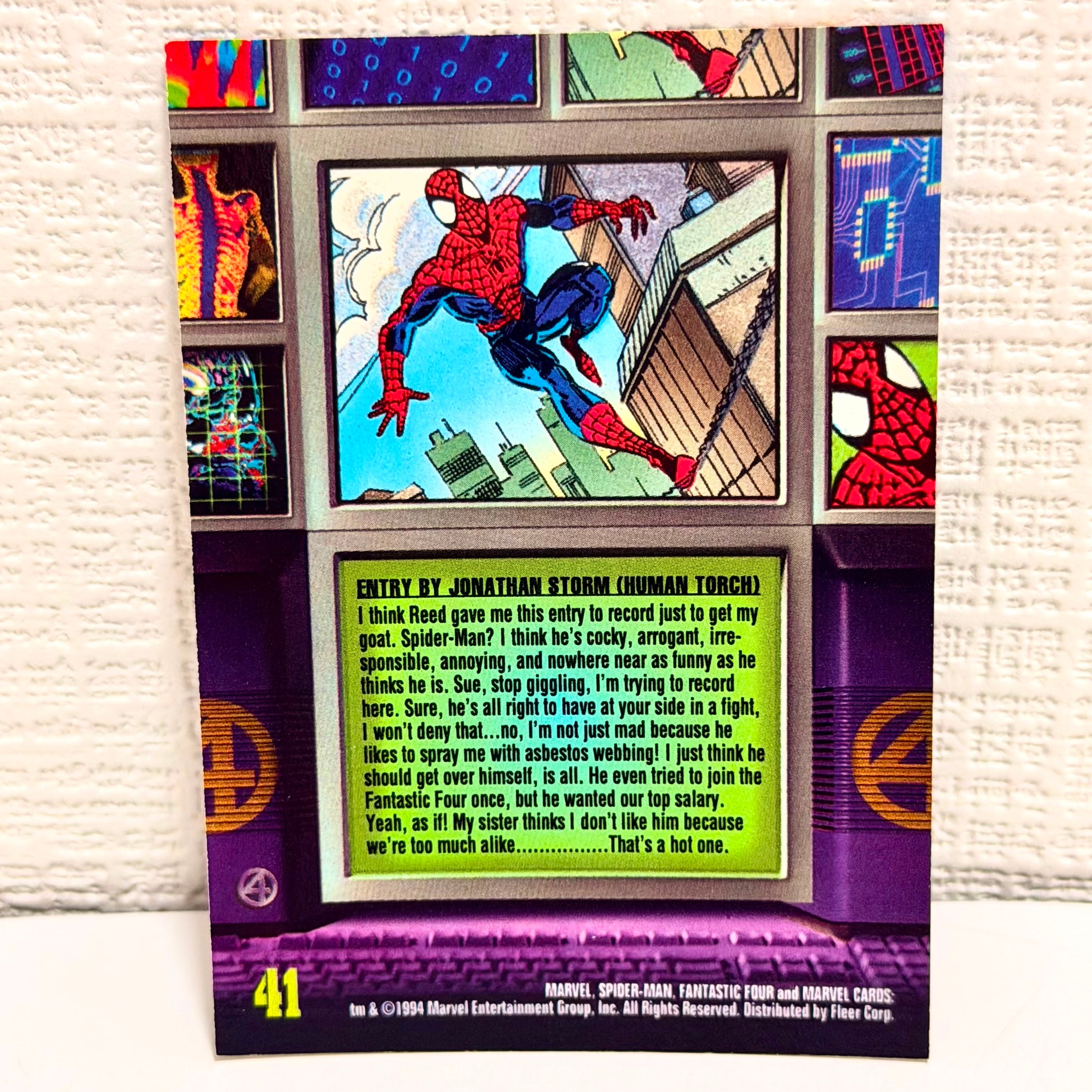 1994 FLEER AMAZING SPIDER-MAN Collector Card #41