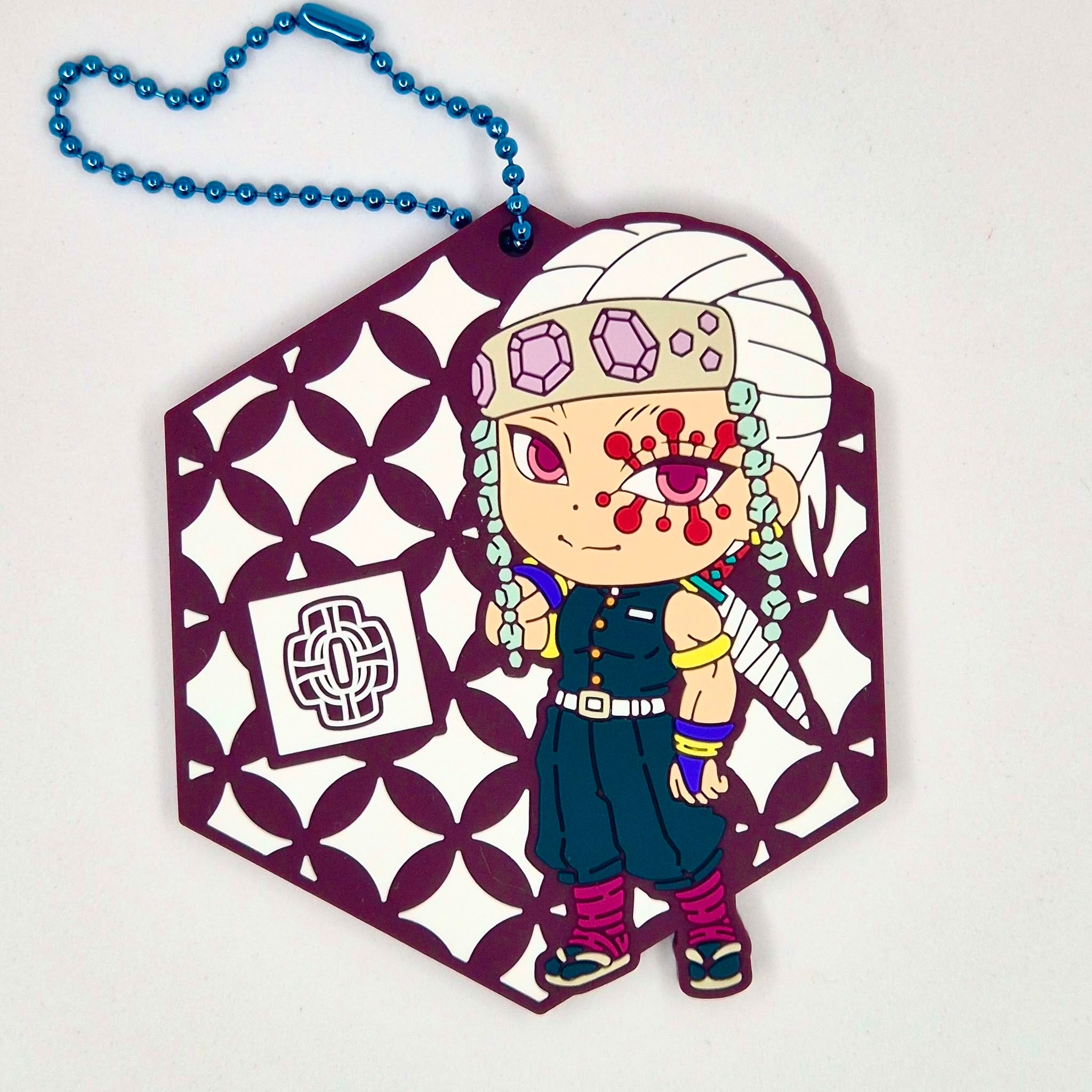 Demon Slayer Official Uzui Tengen rubber keychain