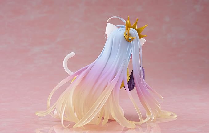 NO GAME NO LIFE - Shiro Desktop Cute Cat Ear T-Shirt Ver. Figure Taito