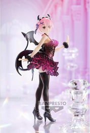 Banpresto - Re:Zero-Starting Life in Another World - Ram Special Color ver. -Clear & Dressy-, Bandai Spirits Espresto Figure Re Zero