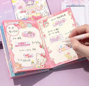 Sanrio Shaker Notebooks My Melody and Kuromi (1 random design)