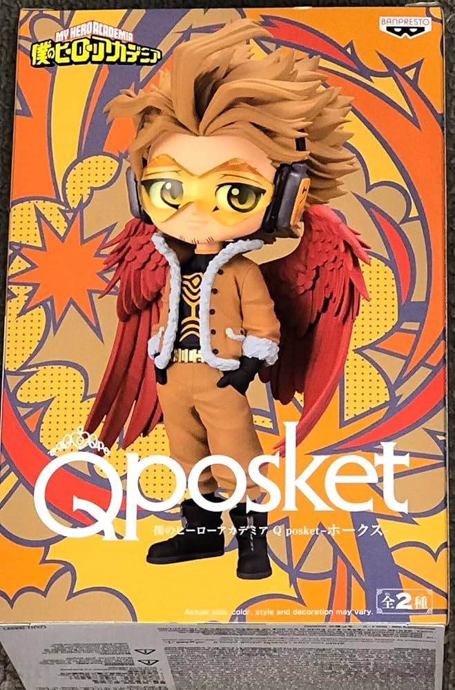 OPEN BOX My Hero Academia Hawks Qposket figure