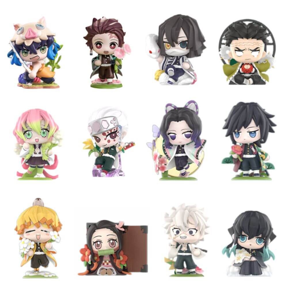 Demon Slayer Flowers Series Blind Box Figures by Pop Mart