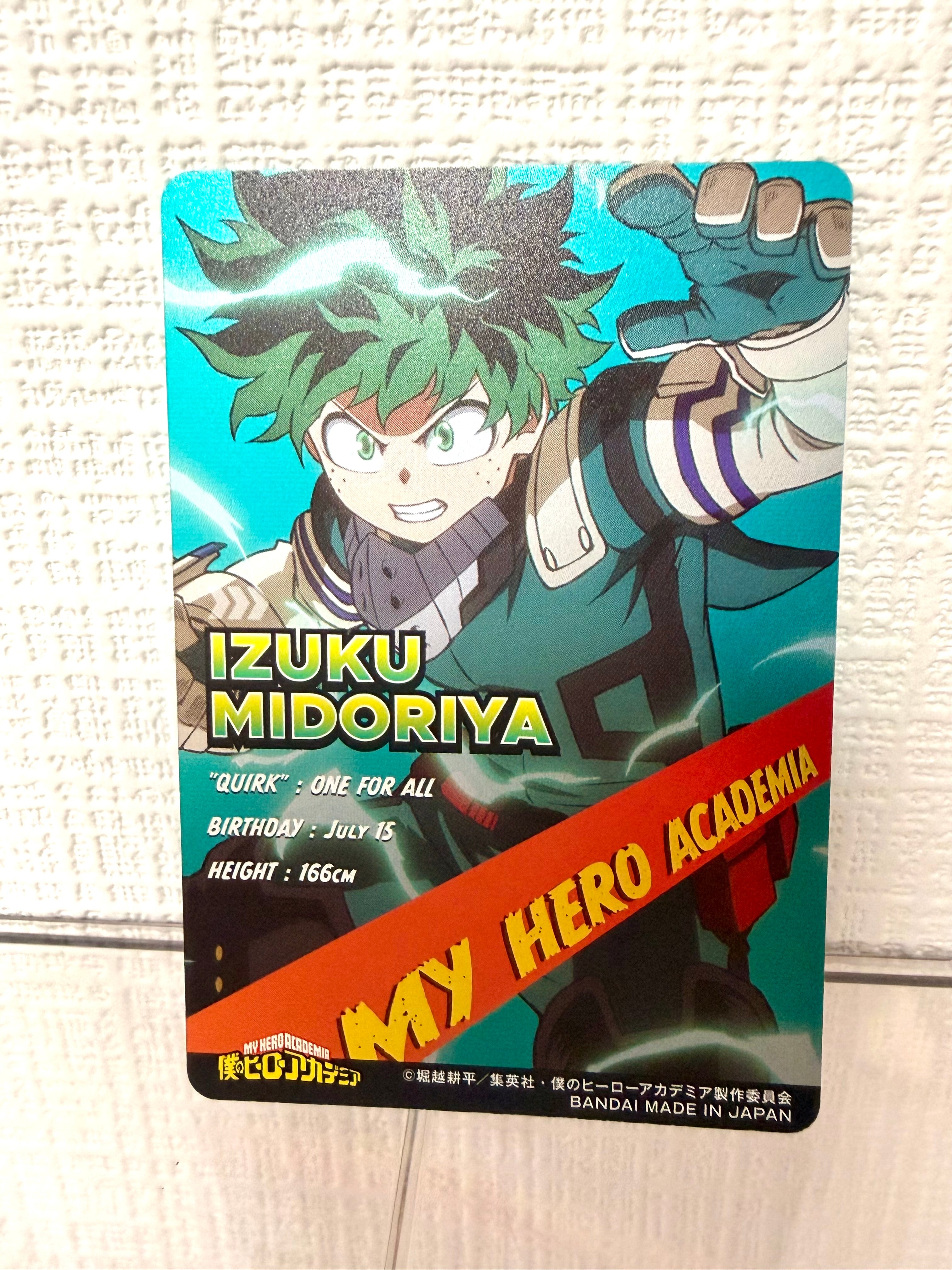 My Hero Academia Midoriya Official Collector Card JP 263114