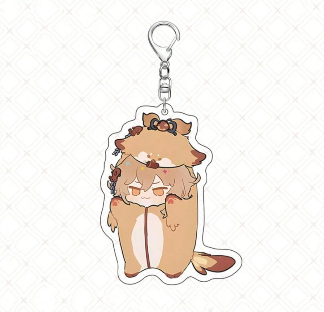 Genshin Impact Cute Cosplay Acrylic Keychains