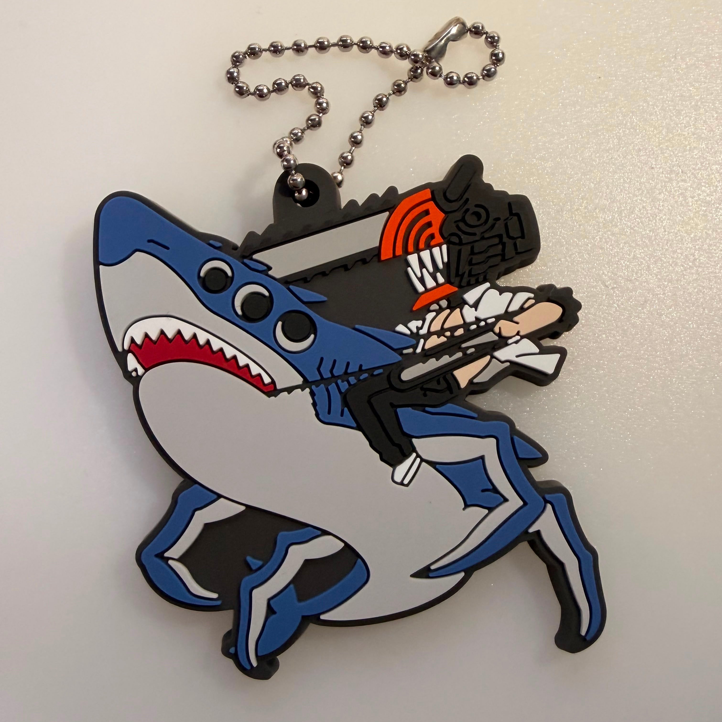 Chainsaw Man “Defolava!” Denji & Beam Shark Devil rubber keychain by Takara Tomy A.R.T.S