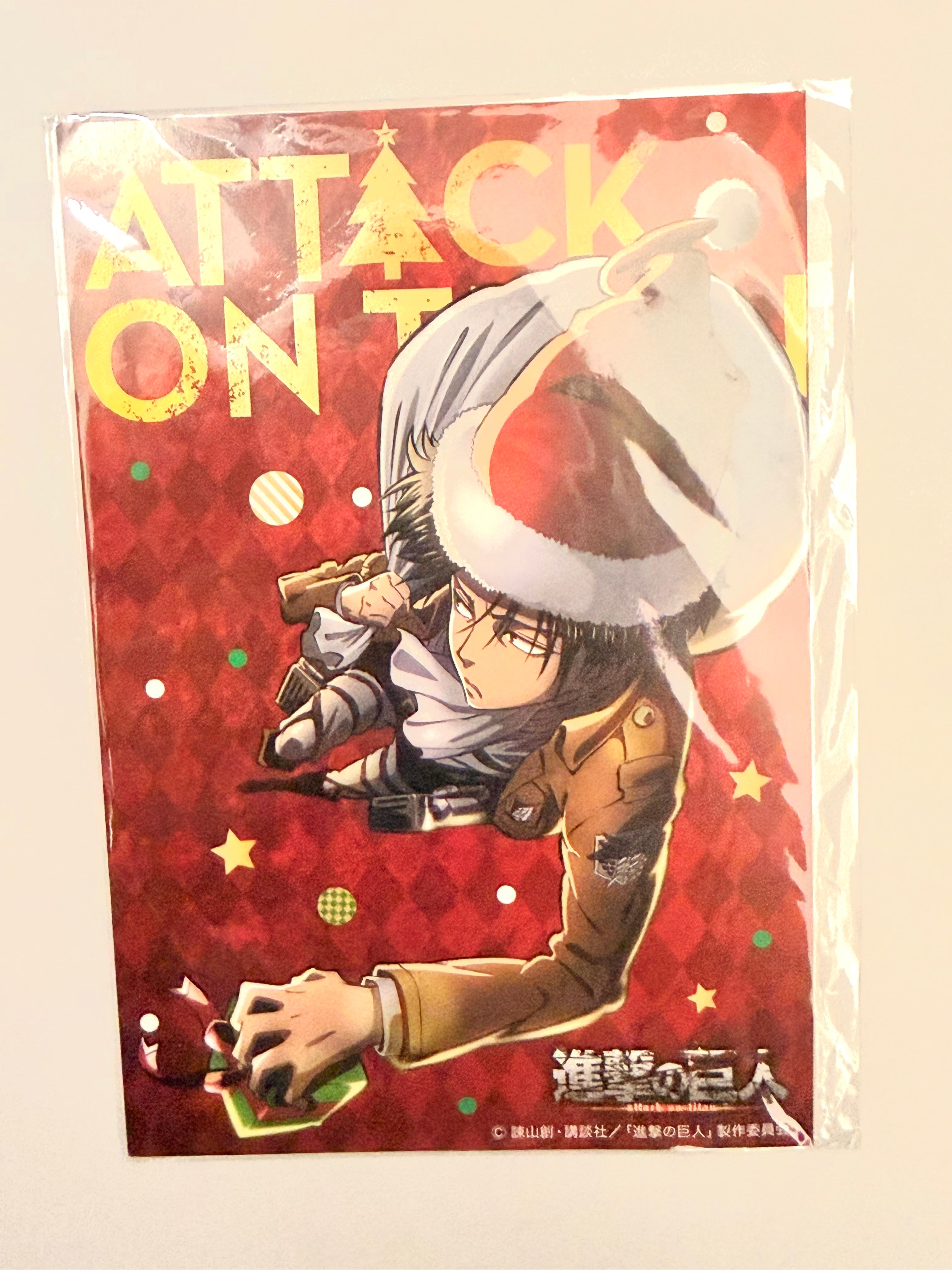 Attack On Titan Christmas Levi Official Collector Postcard A5 263109
