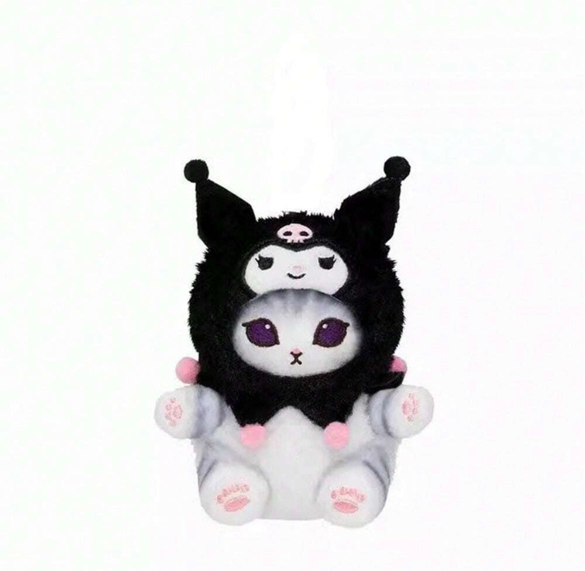 Sanrio x Mofusand Plush keychains Hello Kitty Kuromi My Melody Pompompurin Hangyodon Cinnamoroll