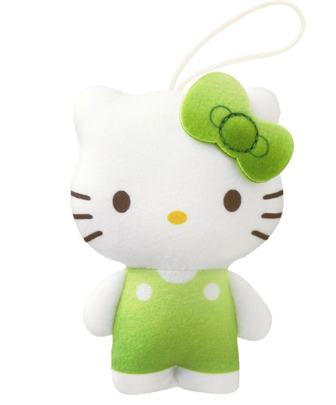 Sanrio Hello Kitty Green Plush Keychain JP