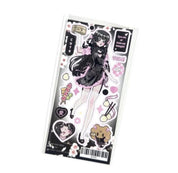 Anime Girl Angel and Devil Angelcorr Aesthetic Sticker Sheet Journaling
