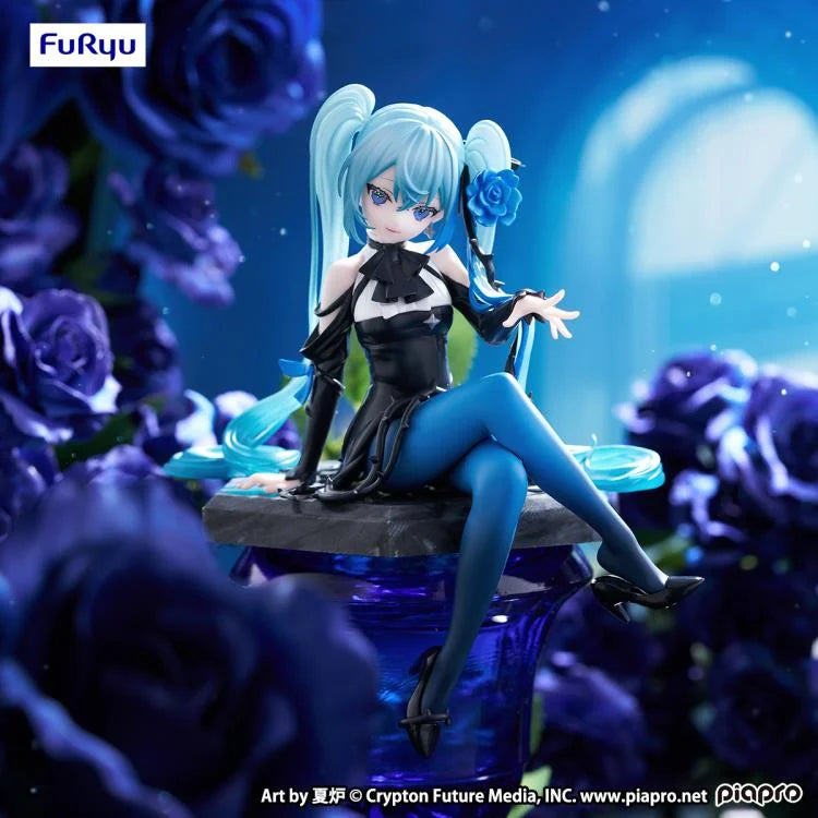 NO BOX Vocaloid Hatsune Miku Flower Fairy (Blue Rose) Noodle Stopper Figure