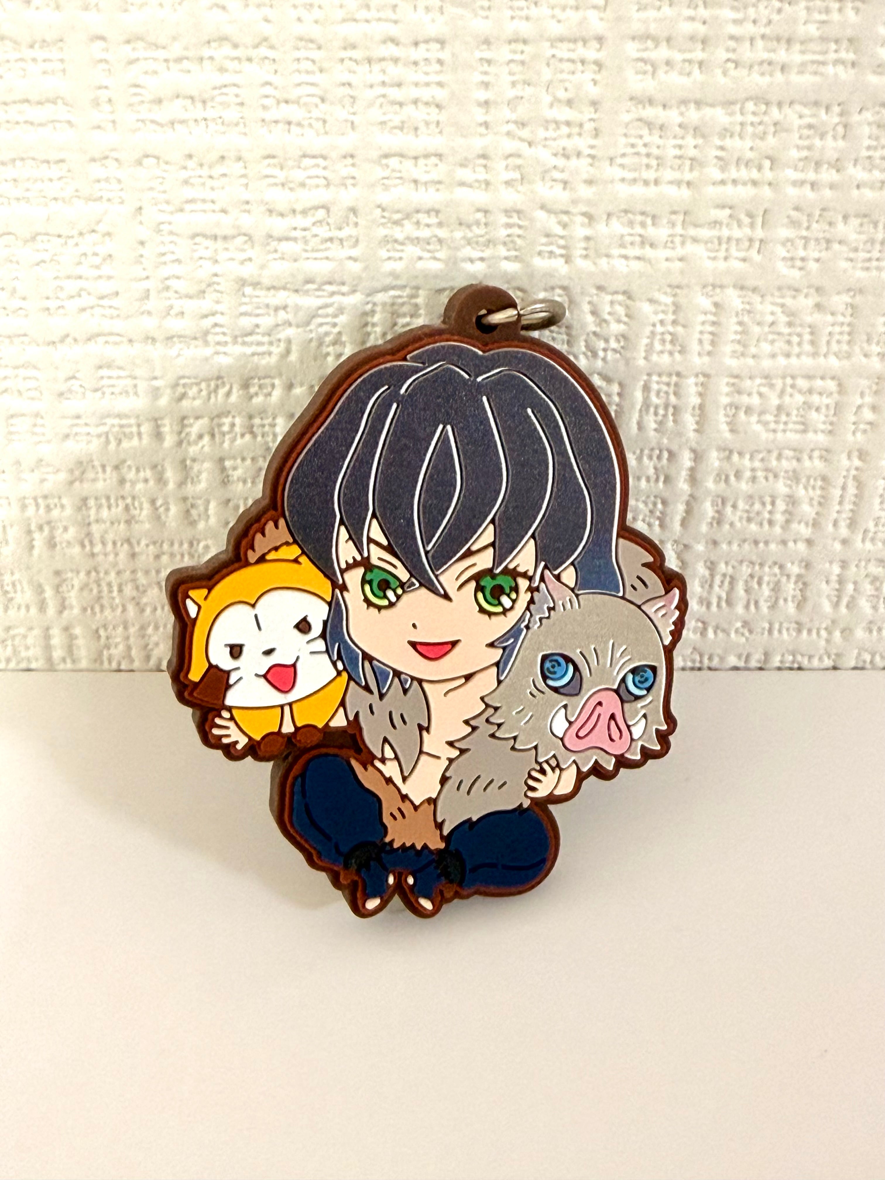Demon Slayer  Inosuke Official Rubber Keychain JP 263121