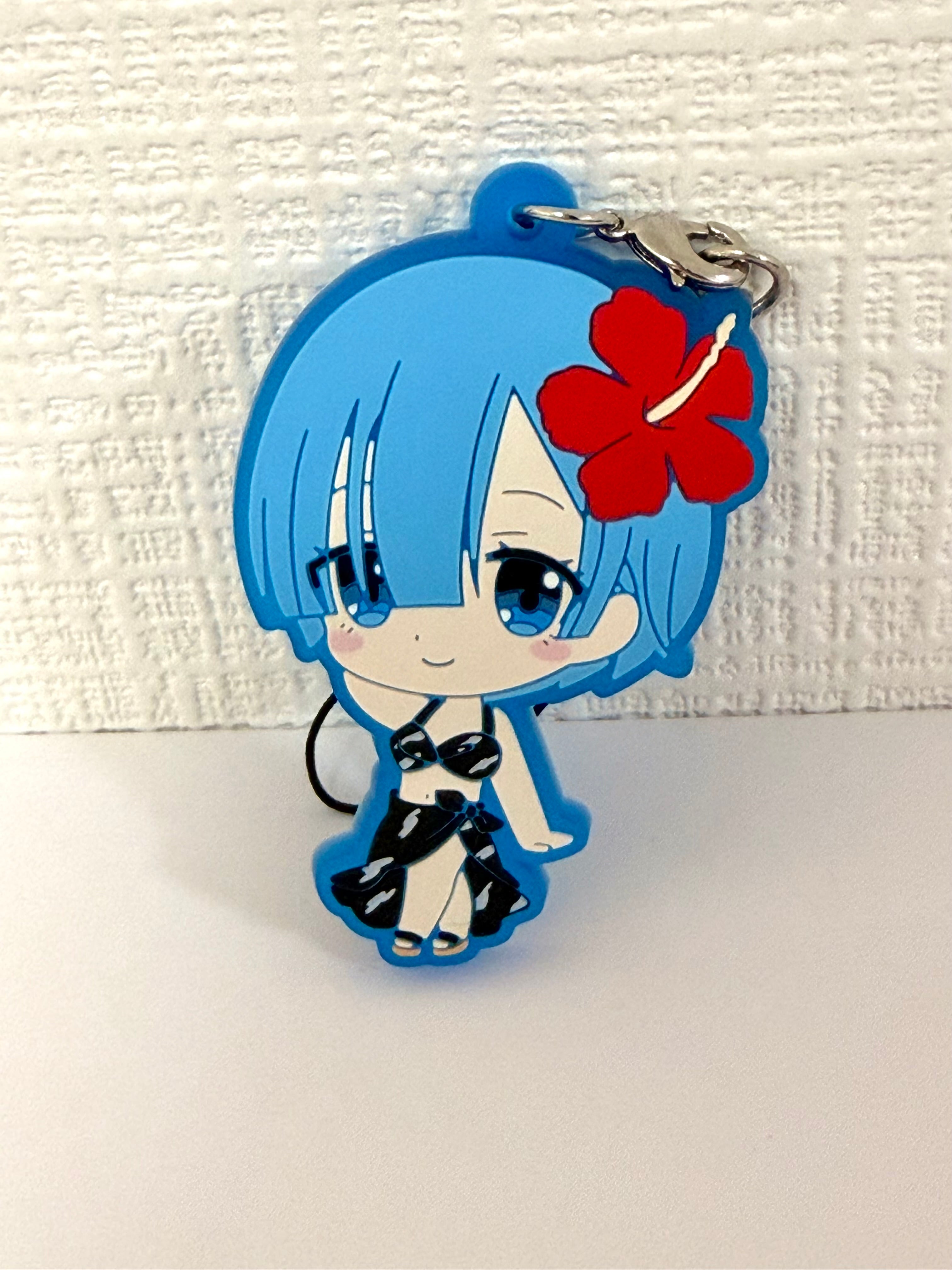 Re:Zero Rem Official Rubber Keychain JP 263119
