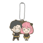 Spy X Family Rubber Character Keychain By Bandai