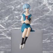 Evangelion Rei Chokonose 30th Anniversary Perching School Uniform Version Figure by SEGA