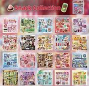 Japanese y2k retro Food Cuisine Themed Collage Sticker Cutout Book 20 pages/book