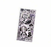 Anime Girl Angel and Devil Angelcorr Aesthetic Sticker Sheet Journaling