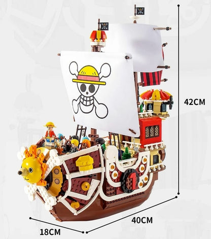 One Piece: Deluxe Lego Ship set 1484+ PCs and Lego Character figures