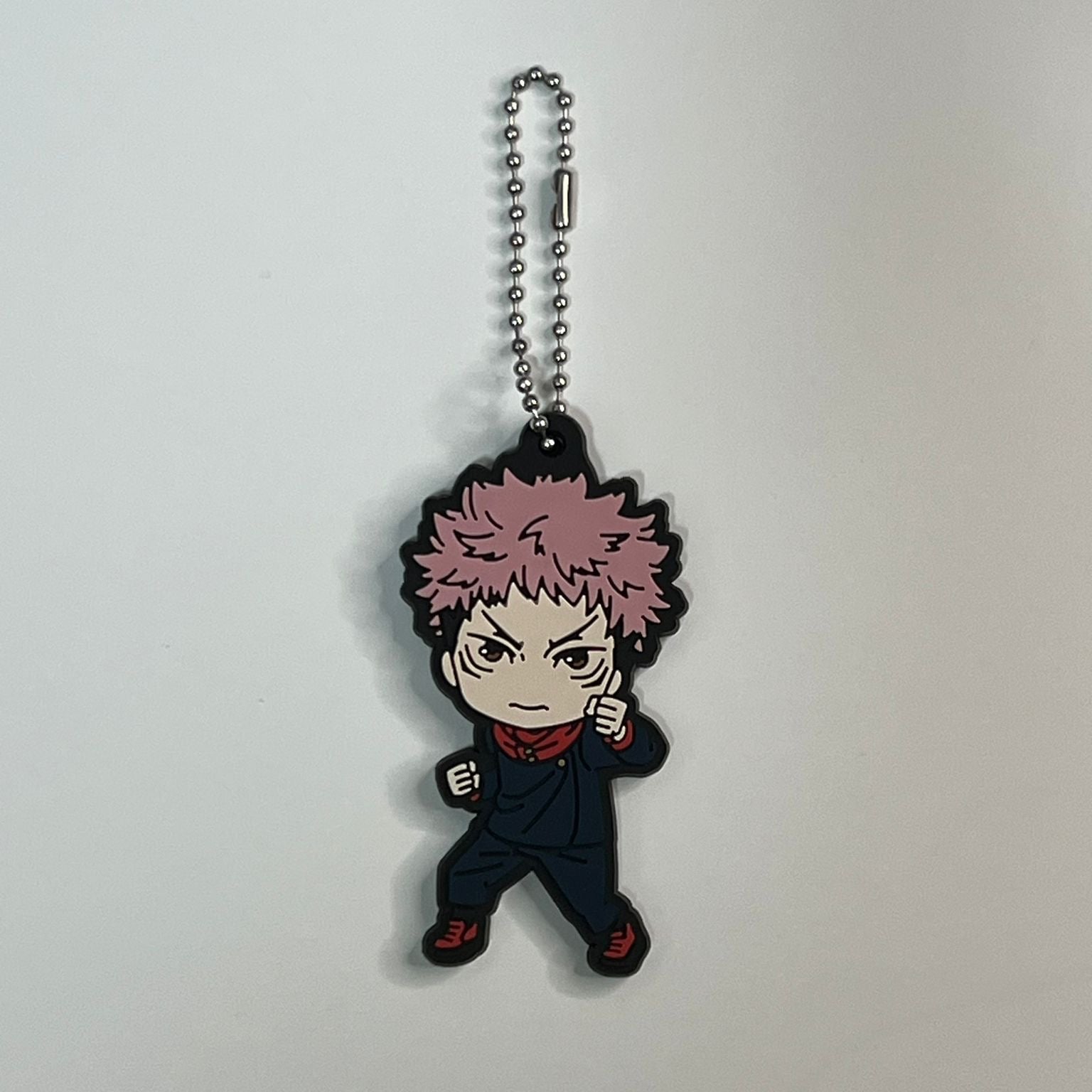 Jujutsu Kaisen Yuji Rubber keychain by Goods Smile Company Nendoroid Plus Capsule Line