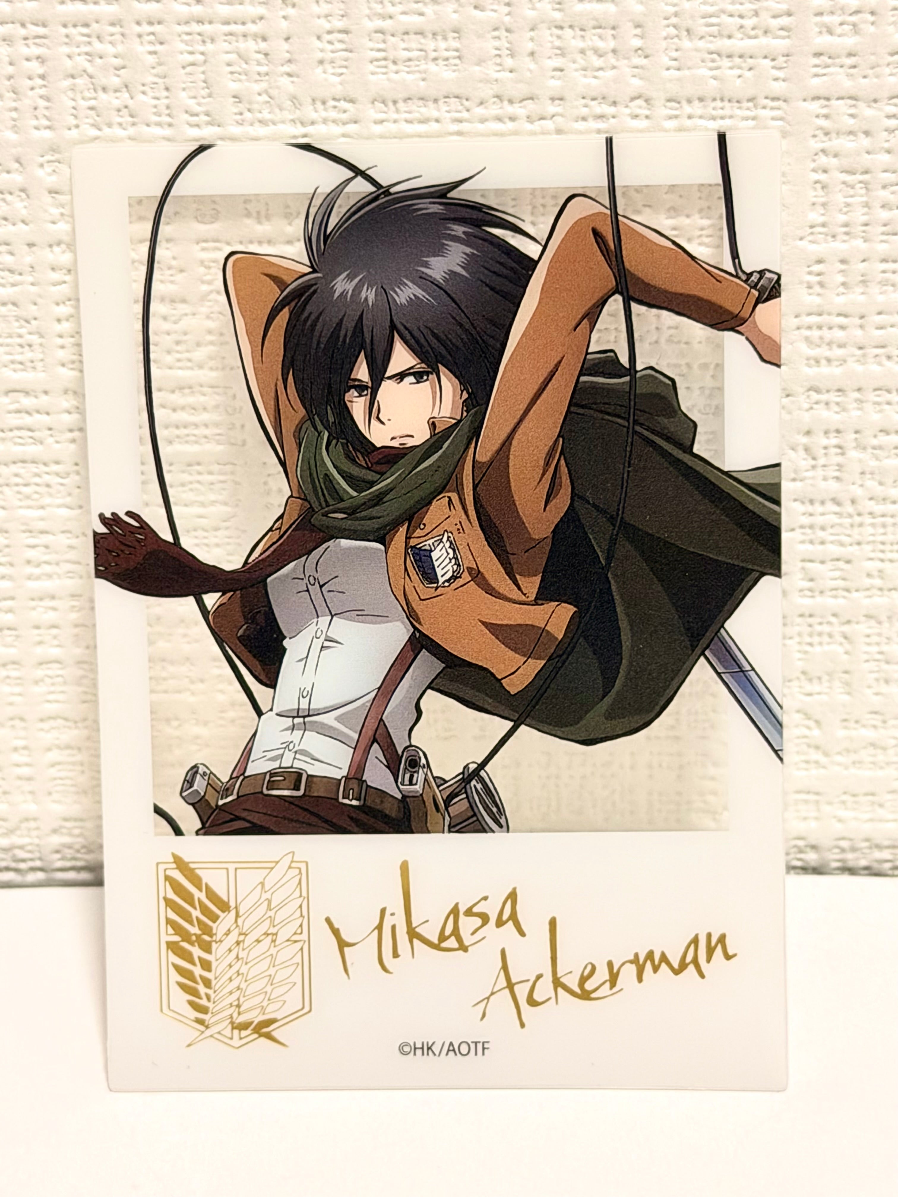 Attack on Titan Mikasa Official Collector Card Set (2 pcs)