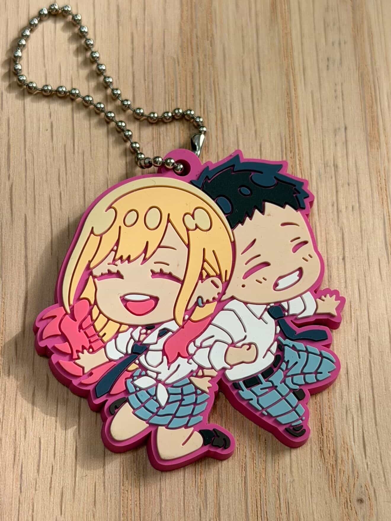 My Dress Up Darling Marin and Gojo Rubber Gashapon Keychain