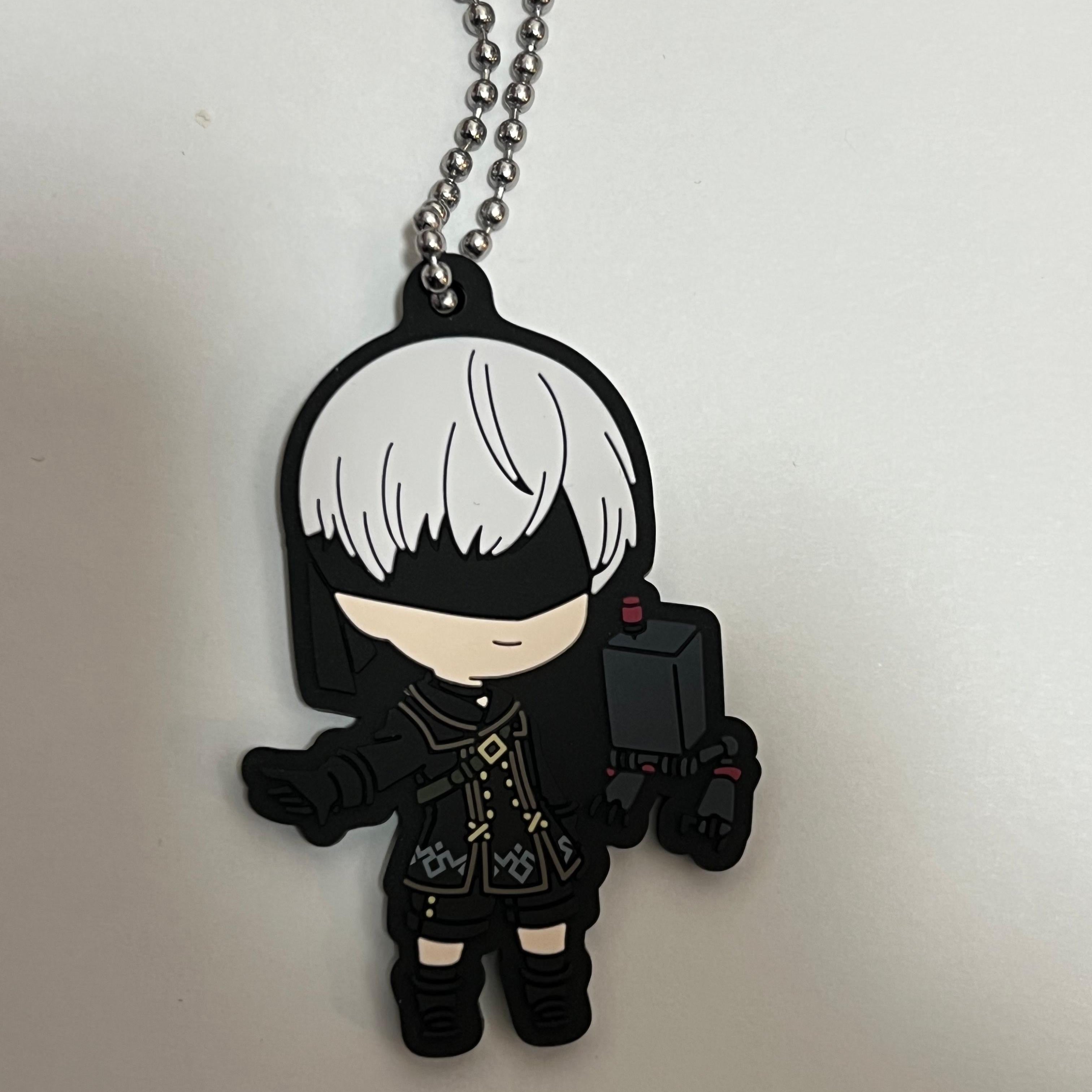 NieR: Automata Ver1.1a 9s & Pod 153 rubber keychain